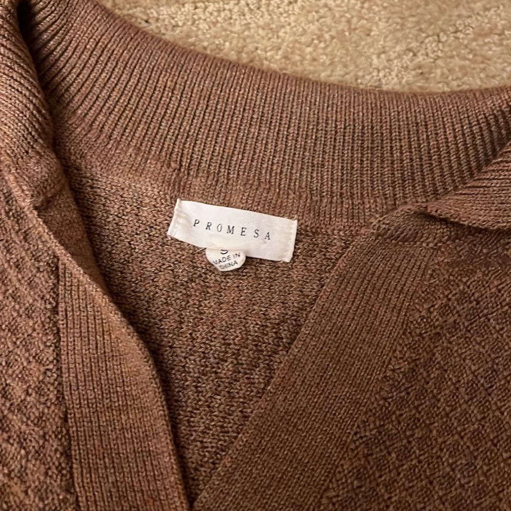 Urban hippie brown sleeveless sweater - Picture 3 of 4